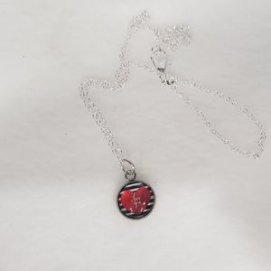 Hand Crafted Necklace with Stainless Steel Pendant
